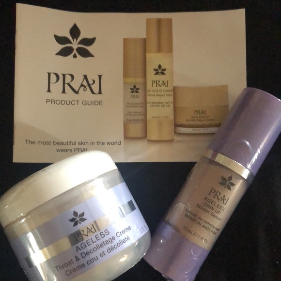 Prai Ageless Chin-up sculpt serum and Throst/décolleté Cream duo - Picture 5 of 6